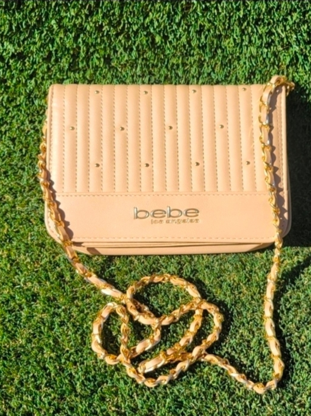 Bebe Small Purse With Gold Straps